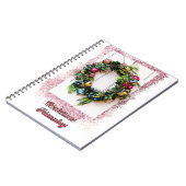 Planification de Noël Pastel Wreath Carnet (Côté gauche)