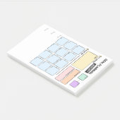 Planification d'objectifs pour les Post-It ADHD (Incliné)