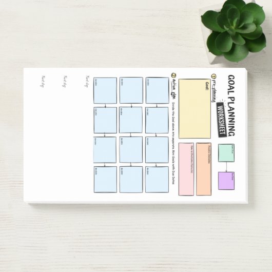 Planification d'objectifs pour les Post-It ADHD (Bureau)