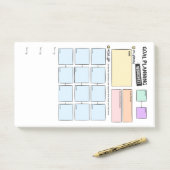 Planification d'objectifs pour les Post-It ADHD (Sur un bureau)