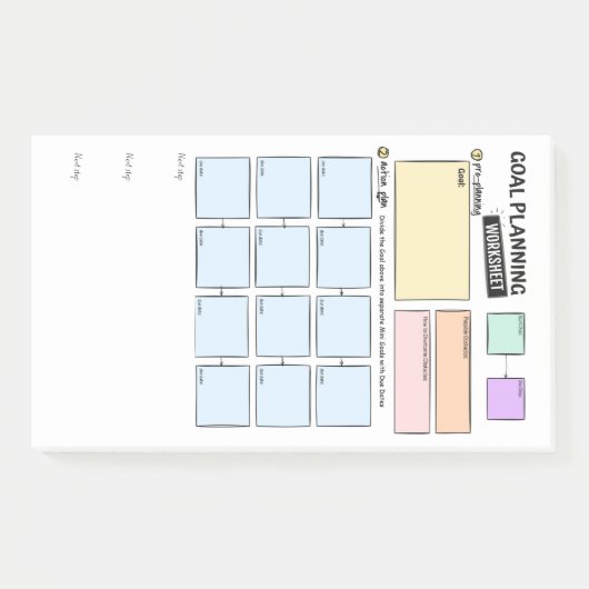 Planification d'objectifs pour les Post-It ADHD (Devant)