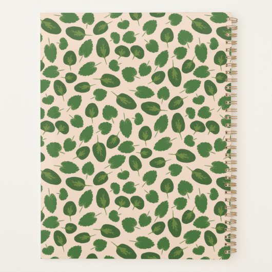 Planification du jardin Boho Nature vert rustique  (Dos)