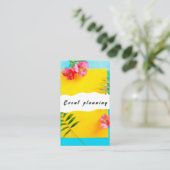 Planification estivale Carte de visite moderne (Debout devant)