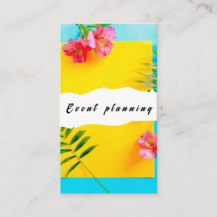 Planification estivale Carte de visite moderne