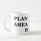 Planifier l'avenir Inspirational Funky Mug (Gauche)