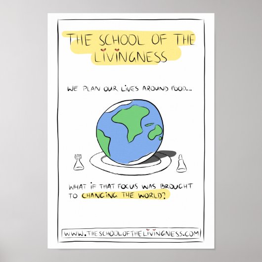 Planifier nos vies autour de la nourriture Poster (Devant)