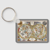  Planisfeer sterrenkaart van Nicholas de Fer Sleutelhanger (Achterkant)