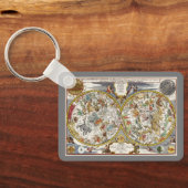  Planisfeer sterrenkaart van Nicholas de Fer Sleutelhanger (Achterkant)