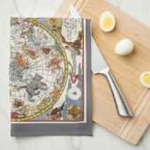  Planisfeer sterrenkaart van Nicholas de Fer Theedoek (Quarter Fold)