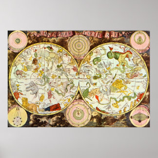 Planisphæ ri Coeleste : Astrologie - Poster