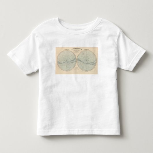 Planisphere Celeste Hemisphere Kinder Shirts (Voorkant)