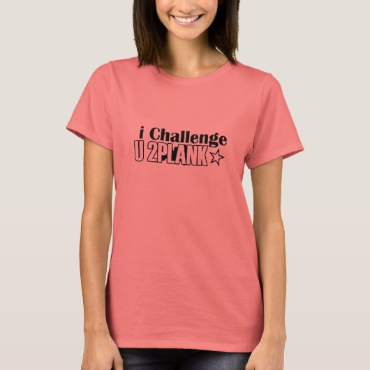 Plank Challenge Ringer T-Shirt (Voorkant)