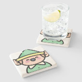plank stenen onderzetter (Zijkant)