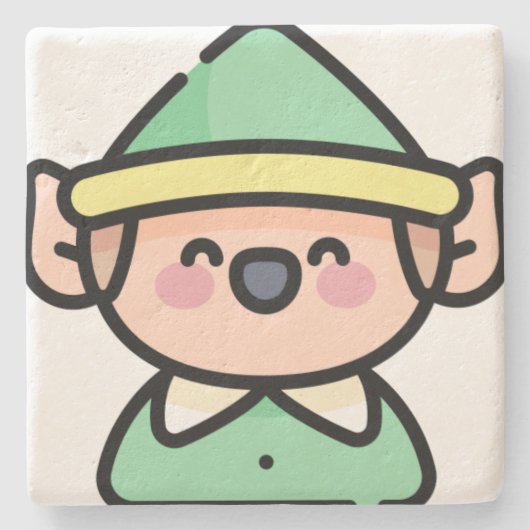 plank stenen onderzetter (Voorkant)