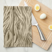 planken met houtwaren keukenhanddoek (Quarter Fold)