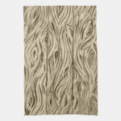 planken met houtwaren keukenhanddoek (Verticaal)