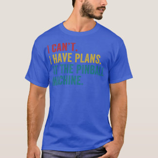 Plannen bij de Pinball Machine Pinball Player Arca T-shirt