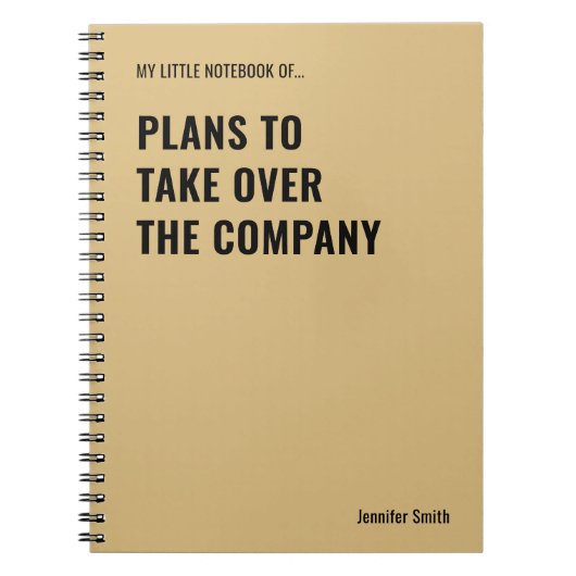 Plannen om grappige quote over te nemen notitieboek (Voorkant)