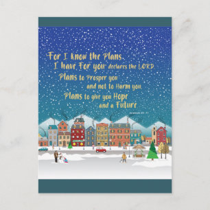 Plannen om u hoop en een Future-Jeremiah 29-11 te  Briefkaart