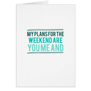 Plannen voor het weekeinde