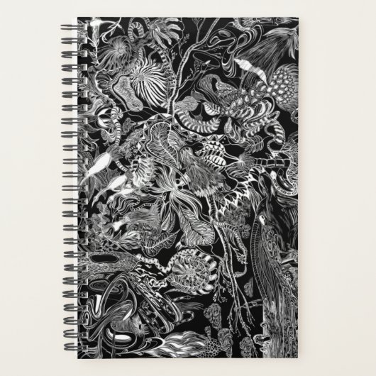 Planner 2022 - Art original noir et blanc (Devant)