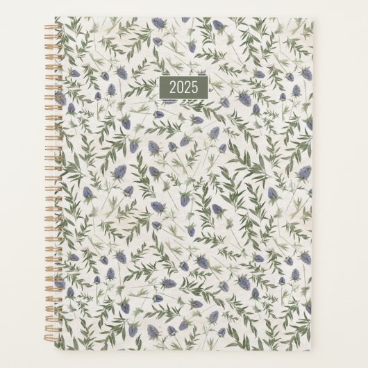 Planner 2025 Fleurs de chardon (Devant)