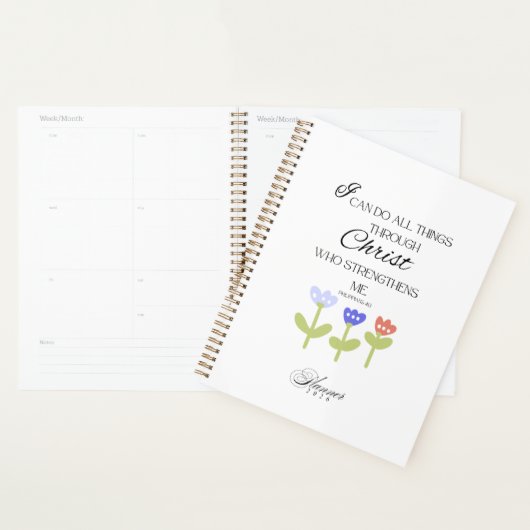Planner 2026 With Bible Verse (Devant avec enveloppe)