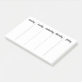 Planner 7 dagen scheur weg kalender post-it® notes (Schuin)