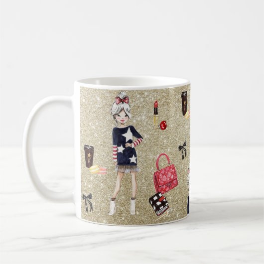 Planner addict chic tasse de café (Gauche)