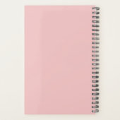 Planner Bébé rose couleur simple clair bébé rose (Dos)