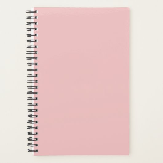 Planner Bébé rose couleur simple clair bébé rose (Devant)