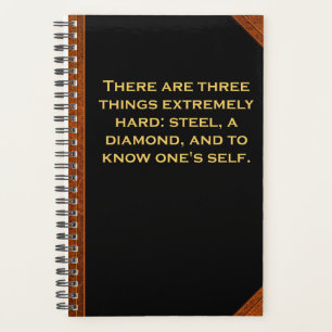 Planner Ben Franklin Quote Hard Steel