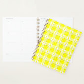 Planner Bladder Cancer Awareness Plaid, Yellow (Devant avec enveloppe)