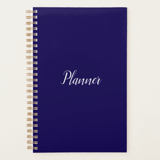 Planner bleu foncé - Petit (Devant)