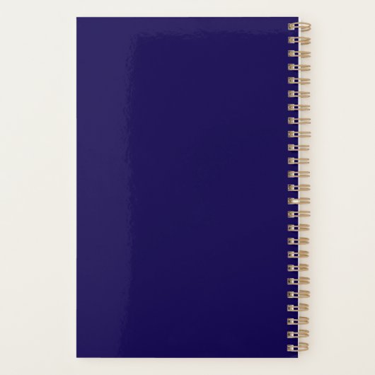 Planner bleu foncé - Petit (Dos)