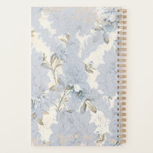 Planner bleu victorien (Dos)