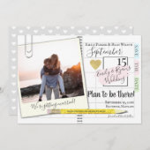 Planner Bullet Journal Kalender Foto Save The Date (Voorkant / Achterkant)
