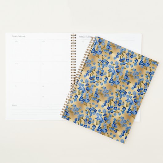 Planner Chiyogami Forget-me-not (Devant avec enveloppe)