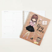 Planner de fille chic et sauvage (Devant avec enveloppe)