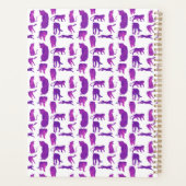 Planner de gros chats rose chaud et violet néon (Dos)