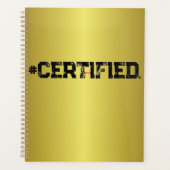 #PLANNER D'OR CERTIFIÉ (Devant)