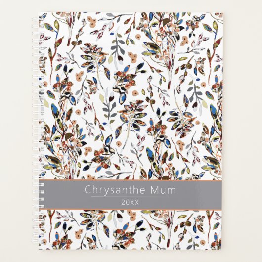 Planner Elegant Feuille Berries Floral (Devant)