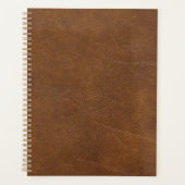 Planner en cuir Brown. (Devant)