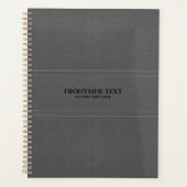 Planner en cuir gris (Devant)
