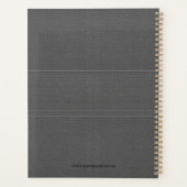 Planner en cuir gris (Dos)