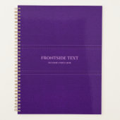 Planner en faux cuir violet (Devant)