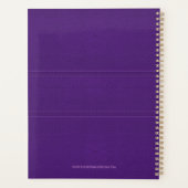 Planner en faux cuir violet (Dos)