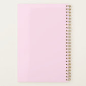 Planner fleur pivoine rose aquarelle (Dos)