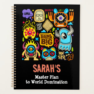 Planner - Funky Monster Doodles : Pensez Big Art