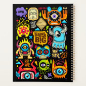 Planner - Funky Monster Doodles : Pensez Big Art (Dos)